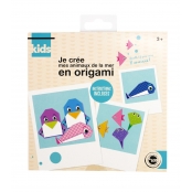 Carnet papier origami 15,2 cm Animaux de mer 16 feuilles