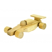 Déco en bois Voiture Formule 1 bois 16,5 x 8,5 x 4,5 cm