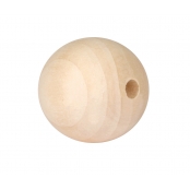 Perles en bois rondes 2,5 cm 15 pièces