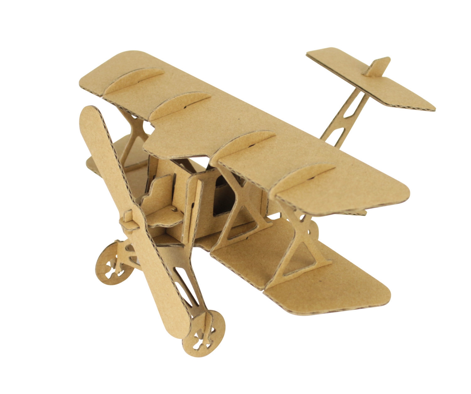 Maquette en carton Avion 13 x 16,5 x 9 cm - MegaCrea DIY ref 4743