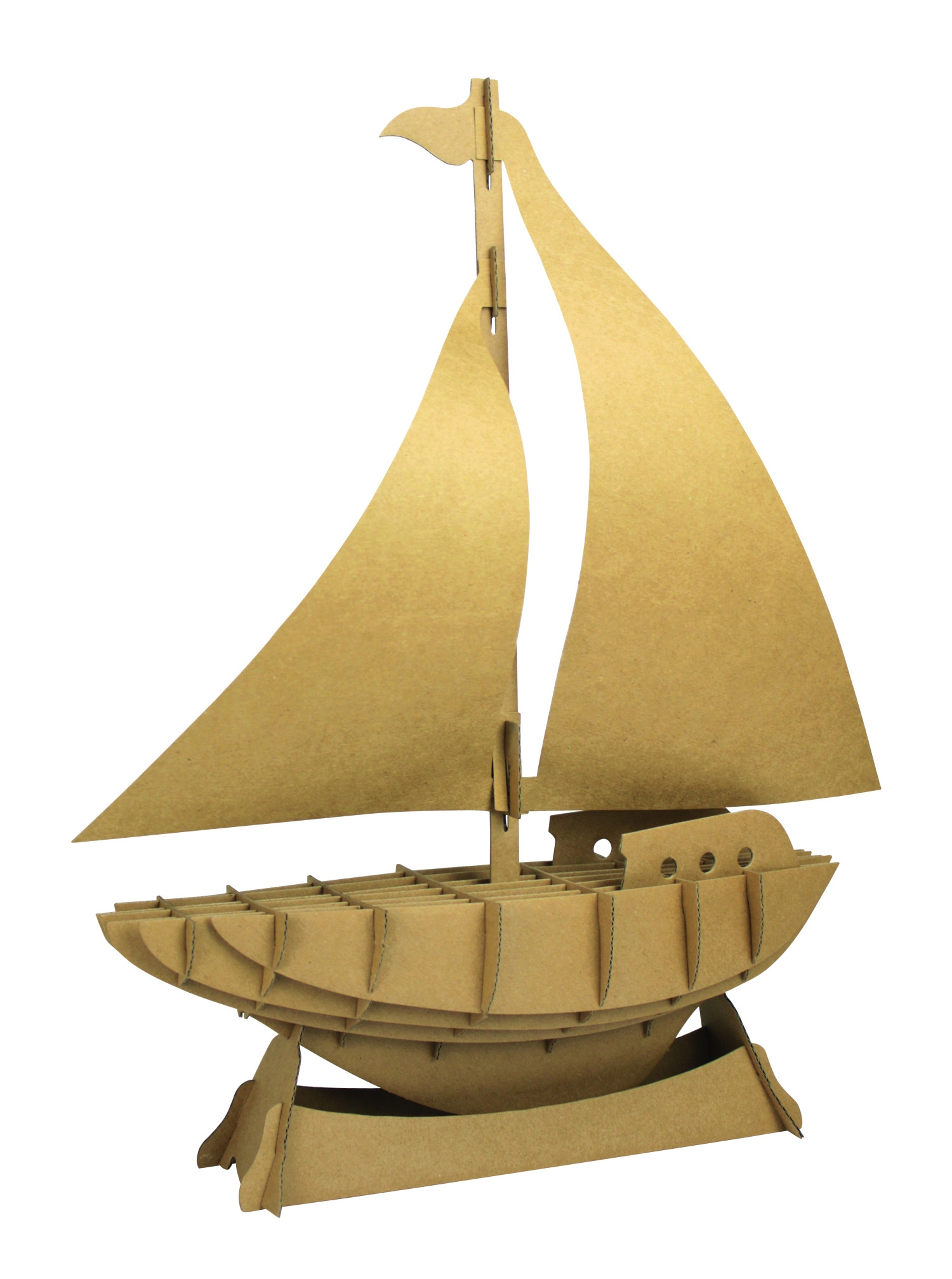 Maquette en carton Bateau Voilier 36 x 45 x 10 cm MegaCrea DIY ref 4763