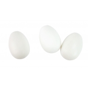 Oeuf en plastique Déco de Pâques Blanc 6x4cm 8 pièces