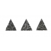 Motif Thermocollant transfert Customisation textile Triangle Noir 1 cm