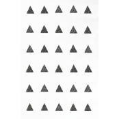 Motif Thermocollant transfert Customisation textile Triangle Noir 1 cm