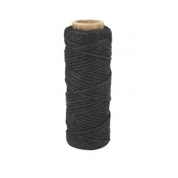 4914 - 3700443549148 - MegaCrea DIY - Ficelle Cordelette en jute Noir 2 mm 30 m - 2