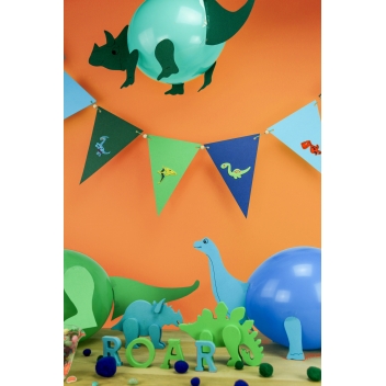 3847 - 3700443538470 - MegaCrea DIY - Dinosaure en feutrine autocollante 4 à 7 cm avec yeux mobiles x 28