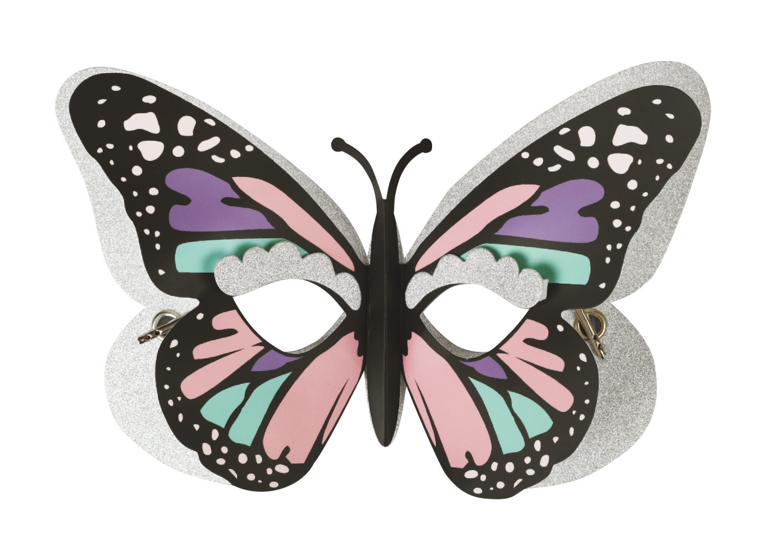 Masque enfant 3D en carte forte papillon à monter - MegaCrea DIY