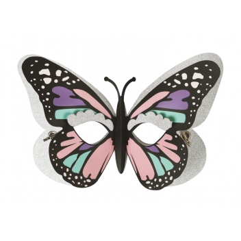4927 - 3700443549278 - MegaCrea DIY - Masque enfant 3D en carte forte papillon à monter