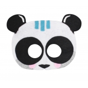 Masque enfant feutrine panda 20,5 x 14,5 cm