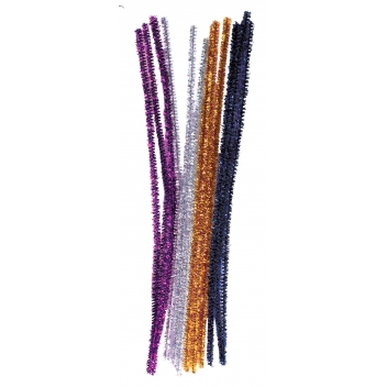 2939 - 3700443529393 - MegaCrea DIY - Pompons et chenilles métallisées 47 pièces - 3