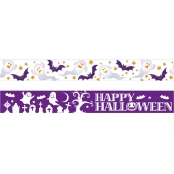 Washi tape Halloween Fantôme et chauve souris 5m x 15mm 2 pièces