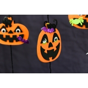 Citrouille d'Halloween en mousse et stickers 7,5 x 8 cm 30 pièces