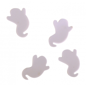 2944 - 3700443529447 - MegaCrea DIY - Sequin d\'halloween fantôme blanc 1,5 cm x 50 g