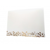 Cartes et enveloppes Motif confettis 10 x 12 cm 7 pièces