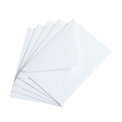 Carte et enveloppe blanche 10 pièces