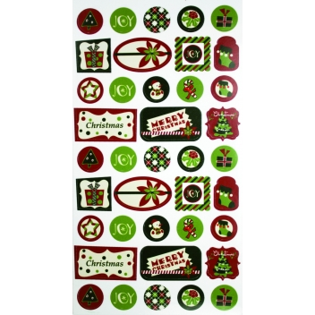 3837 - 3700443538371 - MegaCrea DIY - Carnet de gommettes Noël rouge et vert 195 pièces