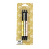 Stylo bille motifs assortis Botanic 3 pièces