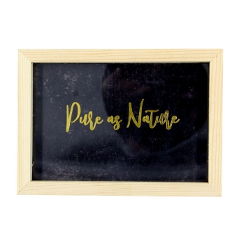564 - 3700443505649 - MegaCrea DIY - Cadre en bois 14cm avec carte imprimée doré