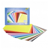 Papier cartonné 35x25 cm 130g 25 couleurs assorties