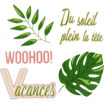 1605 - 3700443516058 - MegaCrea DIY - Transfert textile Summer 5 pièces