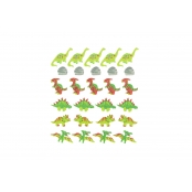 Sticker en mousse pailleté Dinosaures 27 pièces
