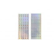Sticker holographique smiley emoji et météo 160 pièces