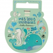 Carnet de coloriage enfant avec foil 24 pages Animaux câlins