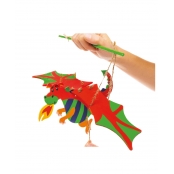 Marionnette Dragon à assembler en bois 40 cm