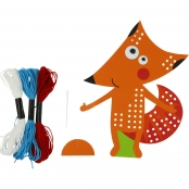 Kit Point de croix pour enfant Renard