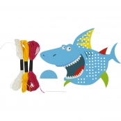 Kit Point de croix pour enfant Requin