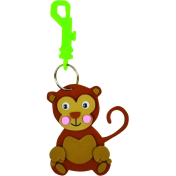 3844 - 3700443538449 - MegaCrea DIY - Kit porte-clés mousse pour enfant Savane 3 pièces