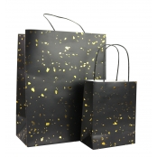 Sac cadeau noir et doré 2 pièces