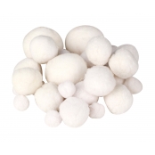 Pompons blancs Assortiment 72 pièces