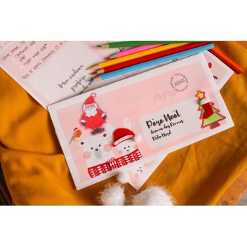 Bracelet De Noël En Feutre En Forme De Père Noël Avec Enveloppe En Papier  Cadeau Avec