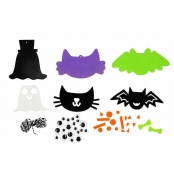 Kit suspensions Halloween en mousse et feutrine 20 pièces