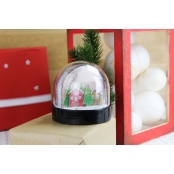 Boule à neige avec insertion photo Globe plexy 9 cm