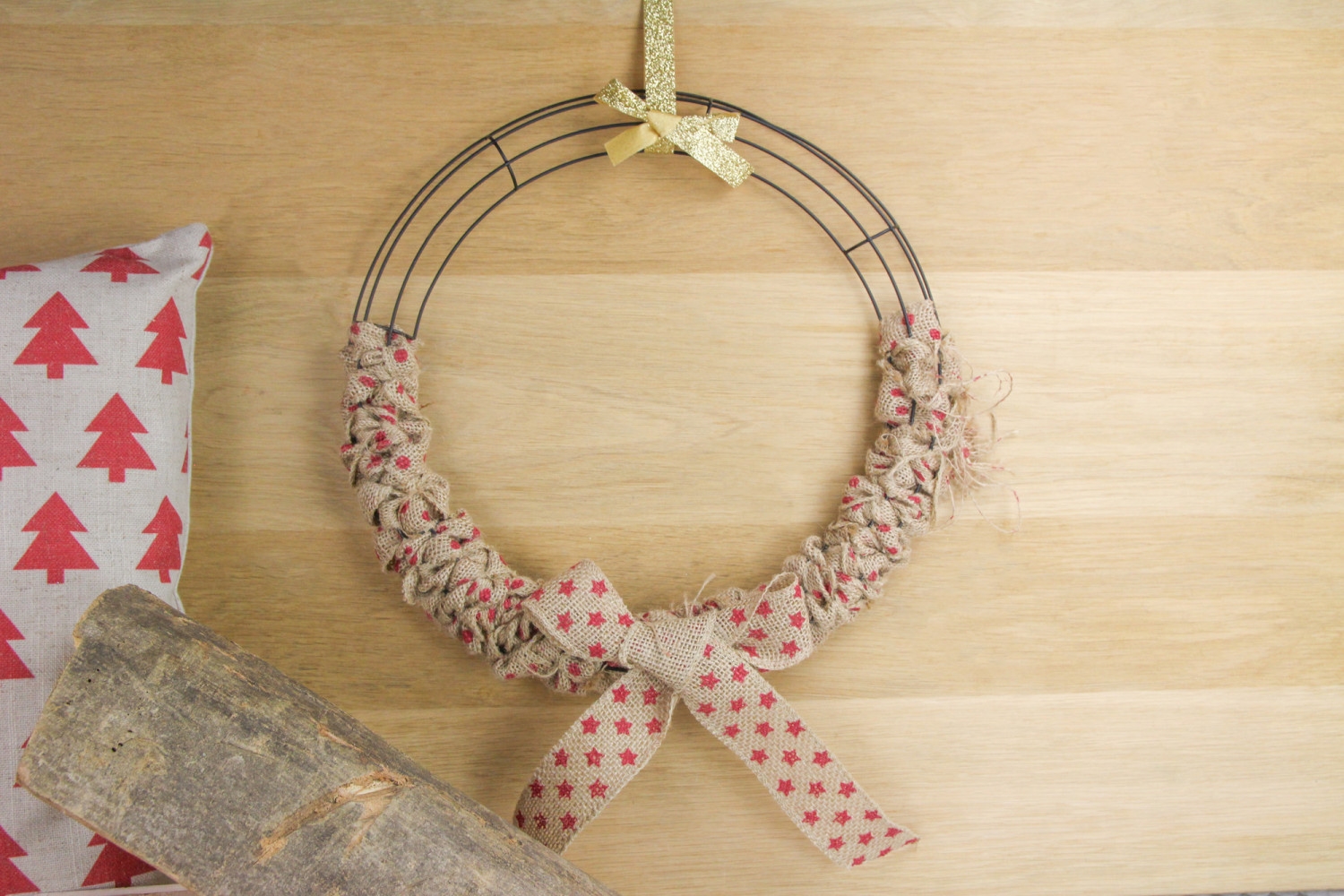 Support en métal pour couronne de Noël 30 cm - MegaCrea DIY ref 2084