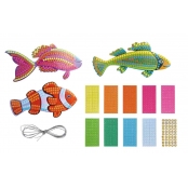 Kit créatif enfant Mosaïque poissons 2D