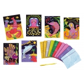 Kit créatif enfant Foil art Animaux de mer