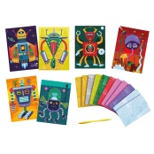 Kit créatif enfant Foil art Robots