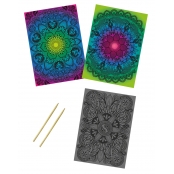 Kit créatif enfant Cartes à gratter Mandala