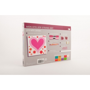 1716 - 3700443517161 - MegaCrea DIY - Kit créatif enfant String art Coeur - 2