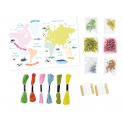 Kit créatif enfant String art Mappemonde