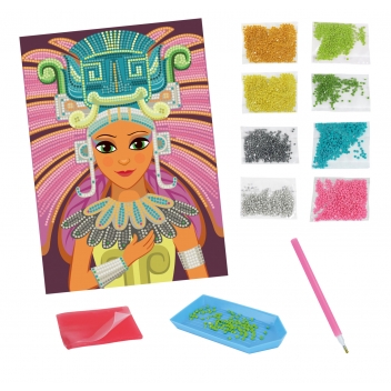 1720 - 3700443517208 - MegaCrea DIY - Kit créatif enfant Diamants Princesse maya - 3