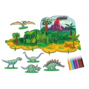 Kit Construction Dinosaure 3D et plastique magique