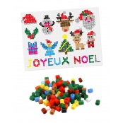 1 000 perles à repasser MIDI (Ø5 mm) Assortiment de Noël