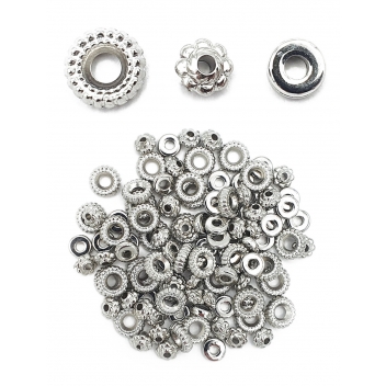 3331 - 3700443533314 - MegaCrea DIY - Perles intercalaires Argenté Idéal avec les Perles Heishi - 2