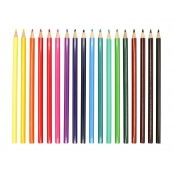 Crayons de couleur Qualité Beaux-Arts Couleur vives 18 pièces