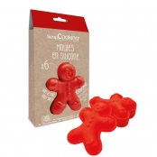 Moules Silicone Individuels Ginger 6 pièces
