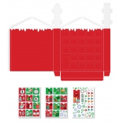 Calendrier de l\'avent en carton 30,5 x 38 x 5 cm